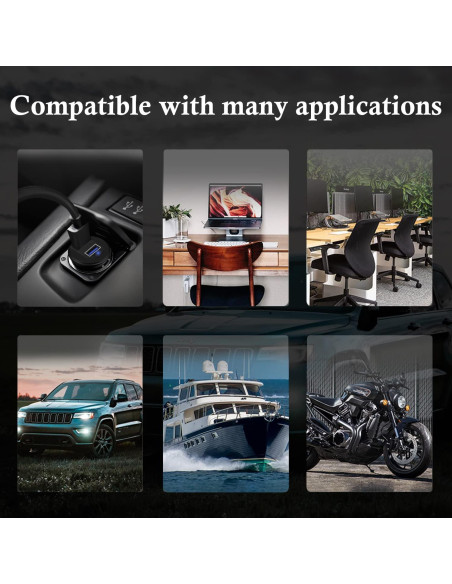 Cable de Montaje en Panel USB 3.0 BATIGE Doble Puerto 30.48cm