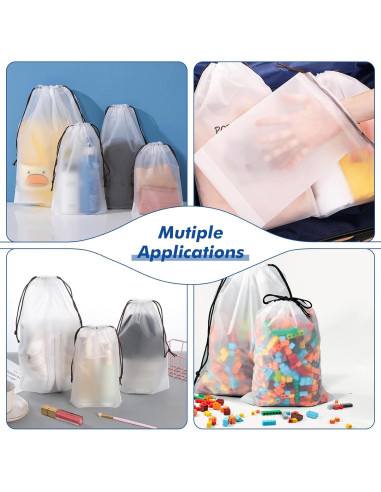 50 Bolsas Translucidas para Zapatos GcFoir 40 x 30 cm Impermeables