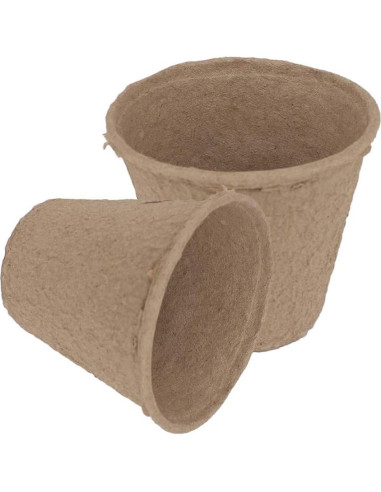 Paquete de 100 macetas biodegradables Huvai 8 cm para plántulas