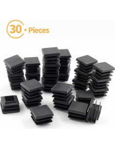 30 Tapones Plásticos Cuadrados Uenhoy 25.4 mm Impermeables 2