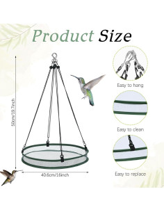 Capturador de Semillas para Aves FoldTier 40.6 cm Colgante 2