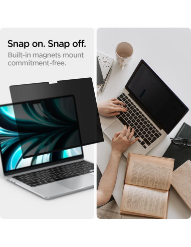Filtro de Privacidad Spigen para MacBook Air 13" M4/M3/M2