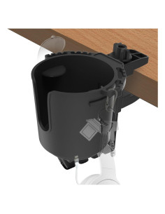 Soporte para Taza de Escritorio EDSRDUX Negro Mediano Antidesbordamiento