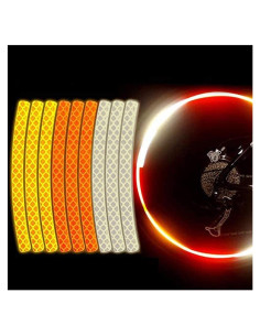 Pegatinas Reflectantes LESOVI 27 Pcs para Bicicleta y Seguridad