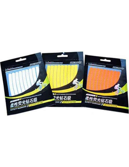 Pegatinas Reflectantes LESOVI 27 Pcs para Bicicleta y Seguridad