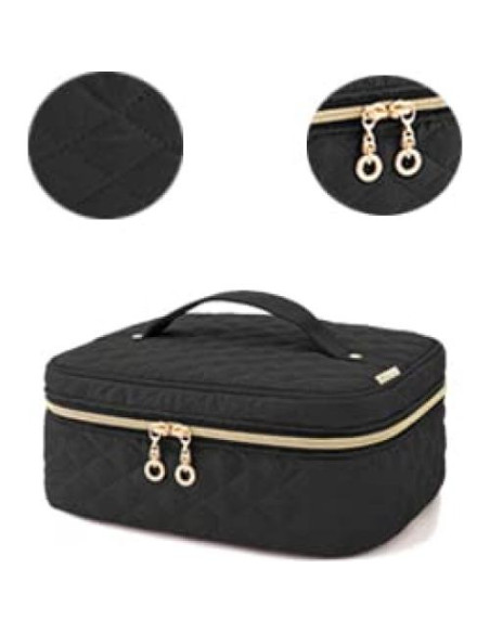 Bolsa de Transporte para Esmalte de Uñas YARWO 24 Botellas 15ml Negro