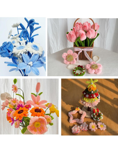 500 Limpiapipas Verdes Chenille 30.48 cm para Manualidades