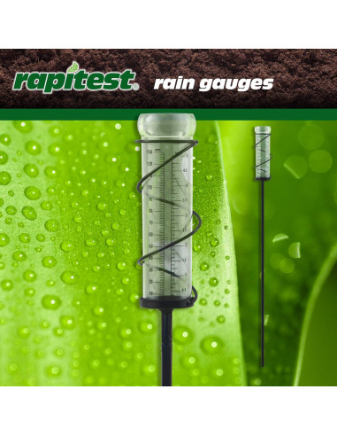 Medidor de Lluvia Metálico Luster Leaf 1646 con Estaca 12.5cm