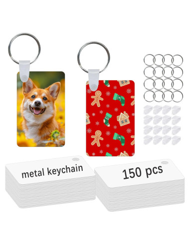 150 Piezas Llavero de Sublimación Doble Cara GEKIXUTP