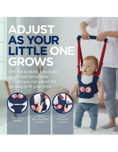Arnés de Caminata para Bebés Z9 - Asistente de Mano Azul 0.28 kg 2