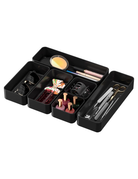 Juego de Organizadores de Cajones Apilables CHANCETSUI 6 PCS Juego de Organizadores de Cajones Apilables CHANCETSUI 6 PCS