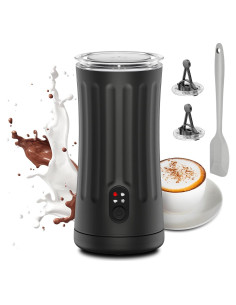 Espumador de Leche Ovetedot 240ml 4-en-1 con Apagado Automático