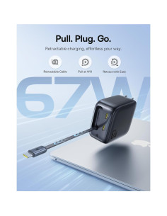 Cargador USB C Retráctil Baseus 67W y Estación 140W 2
