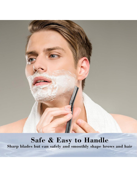 Afeitadora Facial EROWZOLA Dermaplaning Negro con 6 Cuchillas