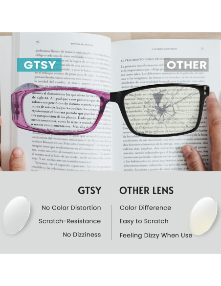 Paquete de 10 Gafas de Lectura GTSY para Mujeres y Hombres Paquete de 10 Gafas de Lectura GTSY para Mujeres y Hombres
