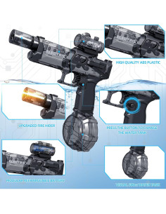 Pistola de Agua Eléctrica ZHORANGE 500ml Alcance 9.8m 2