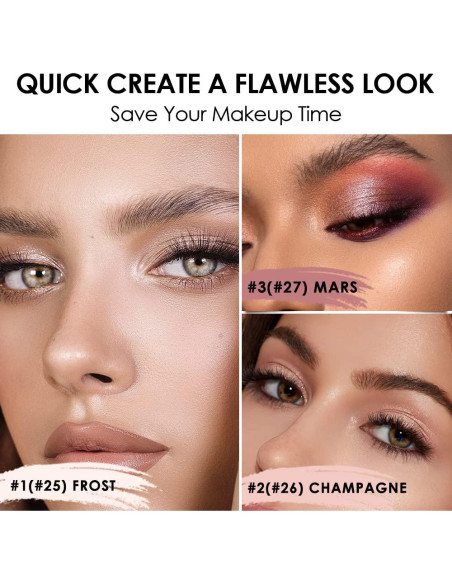 Lápiz de Sombra de Ojos y Delineador FOCALLURE 2 en 1