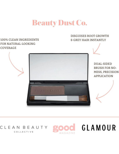 Corrector de Raíces Marrón Oscuro Beauty Dust - 100% Natural