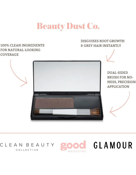 Corrector de Raíces Marrón Oscuro Beauty Dust - 100% Natural