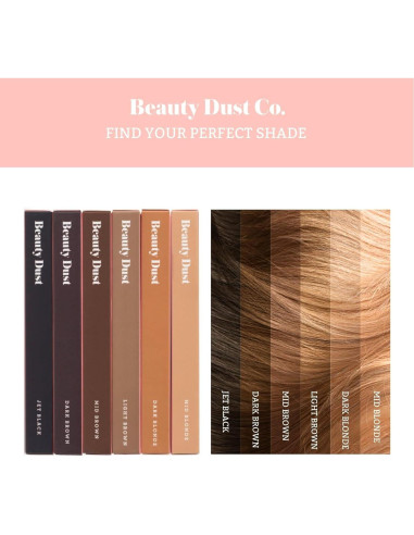 Corrector de Raíces Marrón Oscuro Beauty Dust - 100% Natural