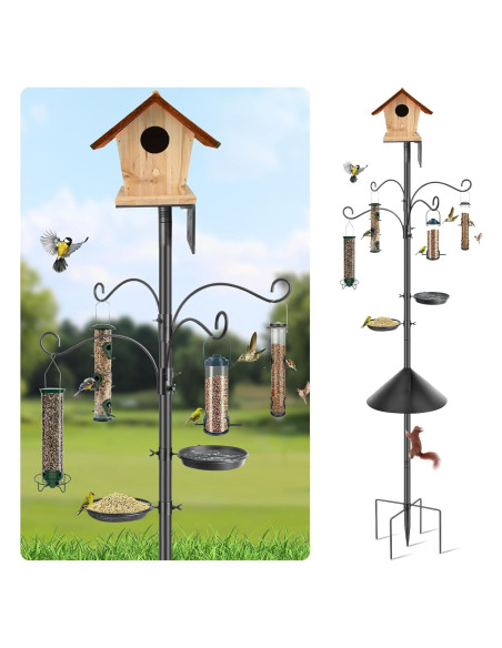 Poste para Comedero de Aves KOLAKO 234 cm Resistente a Ardillas