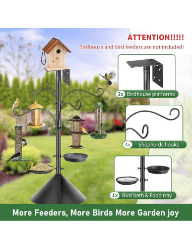 Poste para Comedero de Aves KOLAKO 234 cm Resistente a Ardillas