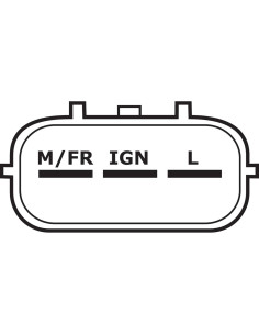 Alternador DB Electrical 400-52357 12V 70A para Toyota Echo 2000-2003 2
