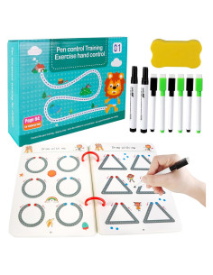 Cuaderno Reutilizable Scribble Genérico - 64 Páginas, Azul