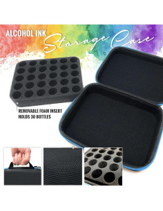 Estuche de Almacenamiento para Tintas de Alcohol Pixiss - 30 Botellas 2