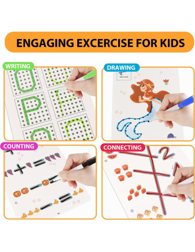 Cuaderno Reutilizable Scribble Genérico - 64 Páginas, Azul