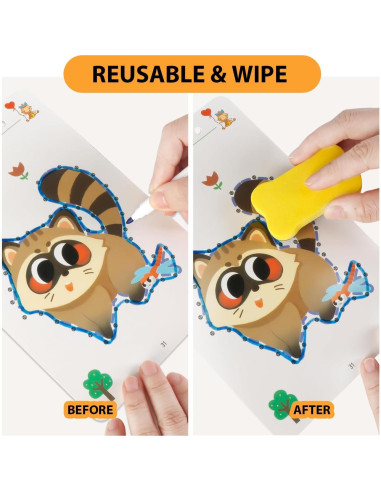 Cuaderno Reutilizable Scribble Genérico - 64 Páginas, Azul