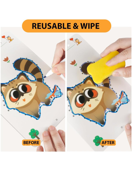 Cuaderno Reutilizable Scribble Genérico - 64 Páginas, Azul