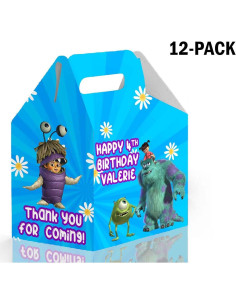 Cajas de Favor Personalizadas JKD Boo Monsters - Paquete de 12 2