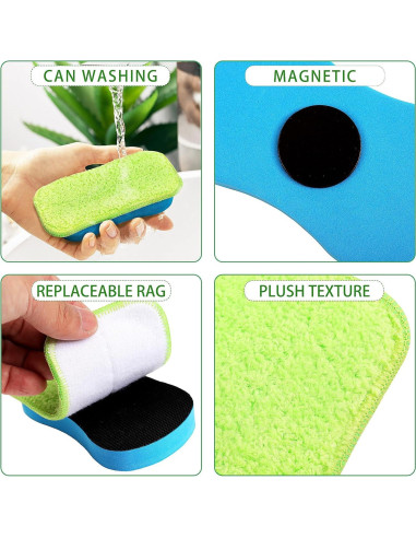 Borrador de Pizarra Microfibra OSOPOLA WP0301 + 2 Paños