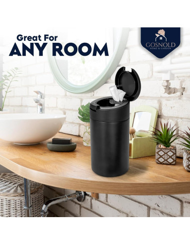 Dispensador de Toallitas Húmedas Recargable Gosnold Negro 26cm