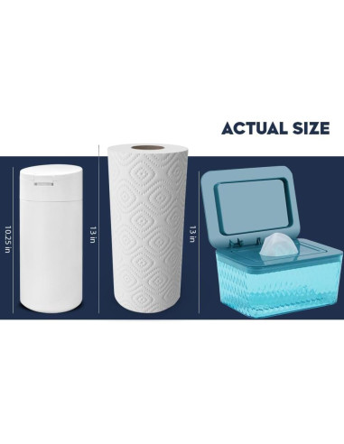 Dispensador de Toallitas Húmedas Recargable Gosnold Negro 26cm