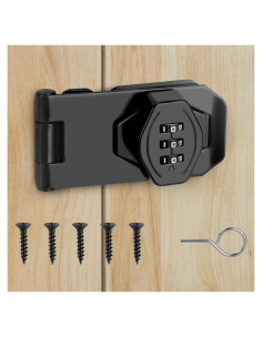 Cerradura de Combinación Sin Llave FIVEPEARS Negra 3 Dígitos