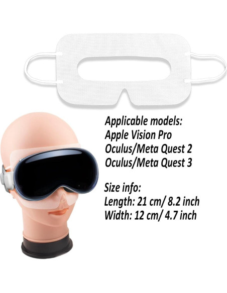 Máscara VR desechable Ocdin para Apple Vision Pro y Meta Quest - 20 Pcs