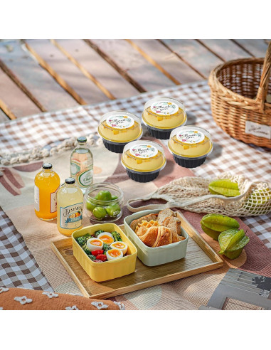 100 Moldes de Aluminio Desechables QZV 125ml con Tapas