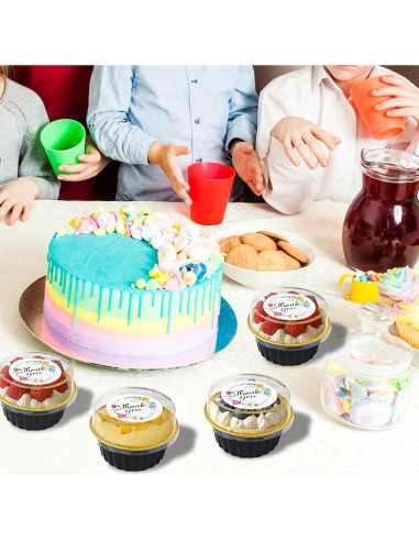 100 Moldes de Aluminio Desechables QZV 125ml con Tapas