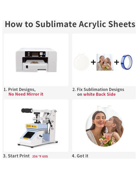 Llaveros LED de Sublimación Acrílicos PYD Life 12 Piezas Llaveros LED de Sublimación Acrílicos PYD Life 12 Piezas