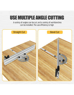 Sistema de Medición de Inglete para Sierra de Mesa Bothyi 250mm 2
