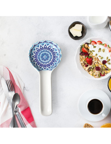 Soporte para Cucharas de Cerámica Fashionstorm Azul 22.9x9.9cm