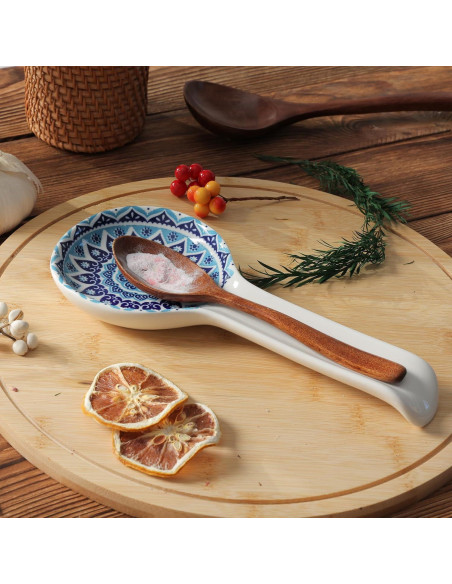 Soporte para Cucharas de Cerámica Fashionstorm Azul 22.9x9.9cm