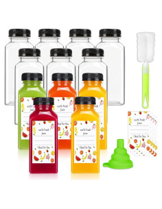 Botellas de Jugo Reutilizables Leaflai 12 Pcs 355 ml