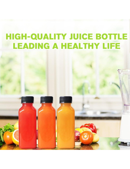 Botellas de Jugo Reutilizables Leaflai 12 Pcs 355 ml