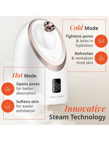 Vaporizador Facial Caliente y Frío Vanity Planet - 6 Modos