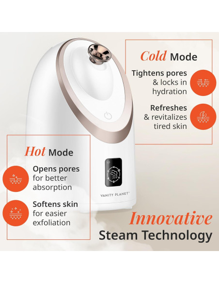 Vaporizador Facial Caliente y Frío Vanity Planet - 6 Modos