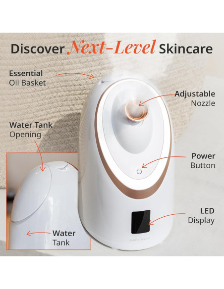 Vaporizador Facial Caliente y Frío Vanity Planet - 6 Modos