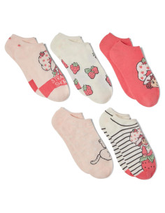 Calcetines Ankle Sin Mostrar Strawberry Shortcake Pack 5 Mujeres